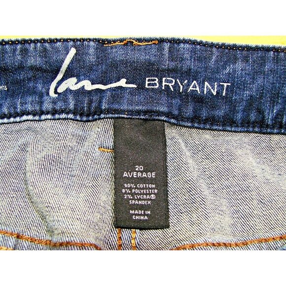 Lane Bryant Straight Fit Slim Bootcut Genius Fit Jeans Medium Wash Size 20 Avera - Picture 5 of 12